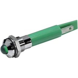CML TECHNOLOGIES LED 1951-230GN - LED signal light, 5 mm, green, 230 V, outdoor recessed, Ø8 mm, 5