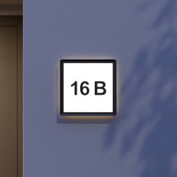 Prios Darui outdoor wall light, house number set