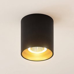 Arcchio Zaki LED ceiling light round black