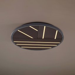 Lucande Orven LED ceiling lamp, wood, Ø 50 cm, dimmable