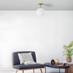 miloox by Sforzin Jugen ceiling light, gold, one-bulb