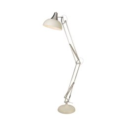 Searchlight Goliath floor lamp, cream, metal, E27, 170 cm, adjustable