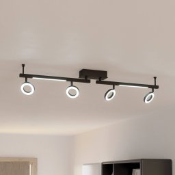 EGLO Cardillio 2 LED downlight black with four rings