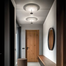 Linea Light Stilo_S LED ceiling light, black, Ø 35 cm