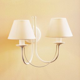 Domiluce Bona wall light, 2-bulb, white