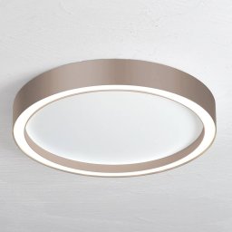 Bopp Aura LED ceiling light Ø 55cm white/taupe