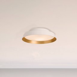 Carpyen Boop! LED ceiling light Ø37cm white/gold