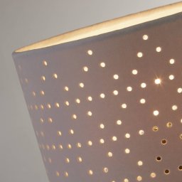 Searchlight Taave table lamp, grey/black, textile, metal, 27 cm, E14