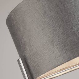 Searchlight Kyran ceiling light, grey, metal, velvet, Ø 40 cm, E27