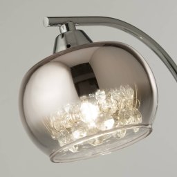 Searchlight Ianis table lamp, grey, metal/glass, height 36 cm, G9