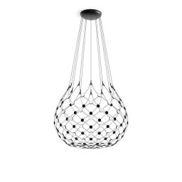 Luceplan Mesh Wireless hanging light, Ø 100 cm, 4 m, Bluetooth