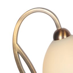 Steinhauer Anthea table lamp, bronze, cream, metal, glass, E27