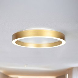 Steinhauer Ringlux gold-coloured LED ceiling lamp, Ø 40 cm, metal, 2,700 K
