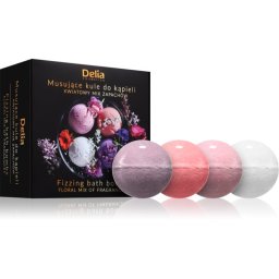 Delia Cosmetics Fizzing Bath Bombs Floral Mix Gift Set for the bath 4x100 g