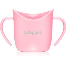 BabyOno Be Active Ergonomic Training Cup training cup with handles Pink 6 m+ 120 ml