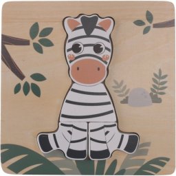 Zopa Wooden Puzzle Small puzzle wooden Zebra 1 pc