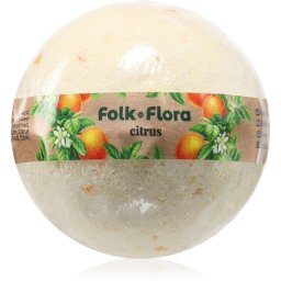 Folk & Flora Citrus Bath Bomb with a refreshing effect 130 g