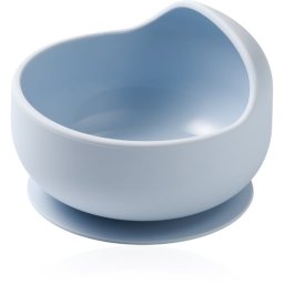 BabyOno Siilicone Plate 6m+ silicone bowl with suction cup 6 m+ Blue 1 pc