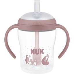 NUK Perfect Match Bear bottle with straw 8m+ 150 ml