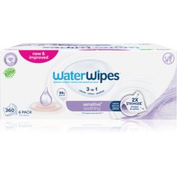 WaterWipes Soothing Clean Baby Gentle Wet Wipes 6x60 pc