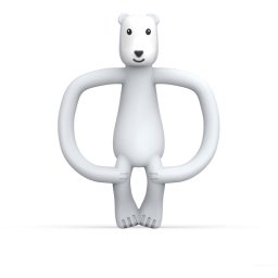 Matchstick Monkey Animal Collection Toothbrush with teether Polar Bear 1 pc