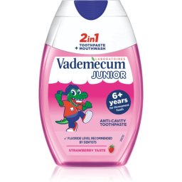 Vademecum Junior 2 in 1 2in1 Toothpaste and Mouthwash for children age 6+ 75 ml