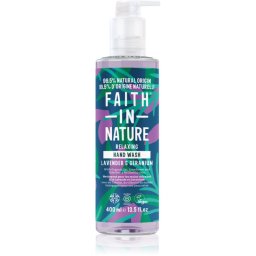 Faith In Nature Lavender & Geranium Natural Liquid Hand Soap with lavender fragrance 400 ml