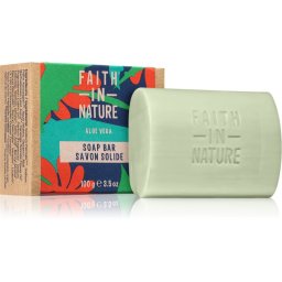 Faith In Nature Hand Made Soap Aloe Vera Natural Bar Soap with aloe vera 100 g