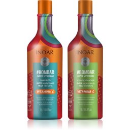 INOAR #Bombar Super Line Super Vitaminas set for hair with vitamin C 2x1000 ml