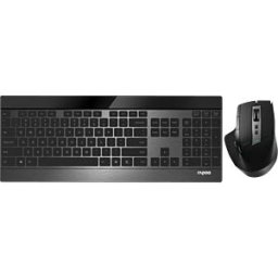RAPOO 9900M SW - Keyboard/mouse combination, Bluetooth/wireless, dark grey