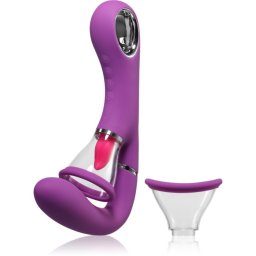 Pipedream Fantasy For Her Ultimate Pleasure vibrator with clitoral stimulator Purple 24.5 cm