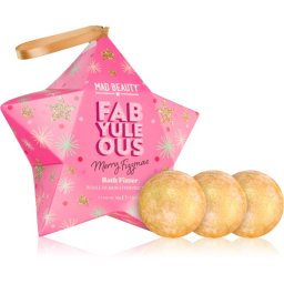 Mad Beauty FabYuleOus Effervescent Bath Bomb 3x50 g