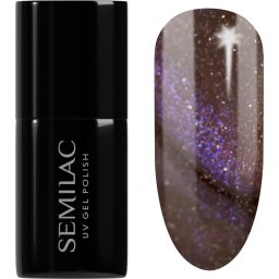Semilac UV Hybrid Galaxy Flash Gel Nail Polish for UV/LED Hardening shade 827 AI Brown 7 ml