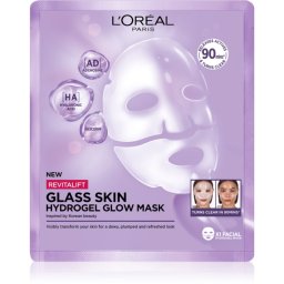 L’Oréal Paris Revitalift Filler Glass Skin hydrogel mask with brightening effect 25 g