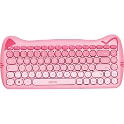 LOGILINK ID0220 - Keyboard/mouse combination, wireless, child-friendly, pink