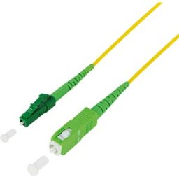 LOGILINK FPSLS03 - Fiber simplex patch cable, OS2, SM, SC/APC - LC/APC, 3 m