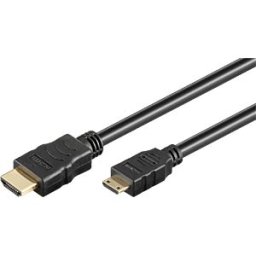 GOOBAY 74081 - Cable HDMI plug to Mini HDMI plug, 1 mtr , black
