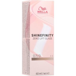 Wella Professionals Shinefinity Zero Lift Glaze demi-permanent hair dye shade 07/0 60 ml