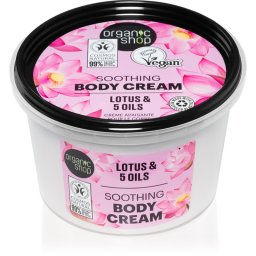 Organic Shop Organic Lotus & 5 Oils Caring Body Cream 250 ml