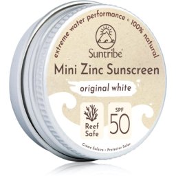 Suntribe Mini Zinc Sunscreen Mineral Protection Face and Body Cream SPF 50 Original White 15 g