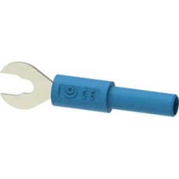 ELECTRO PJP PJP ADA3034-BL - Cable lug adapter, 4-mm banana socket/cable lug, blue