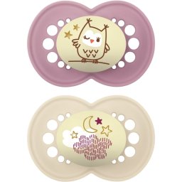 MAM Original Night 6m+ dummy Girl 2 pc