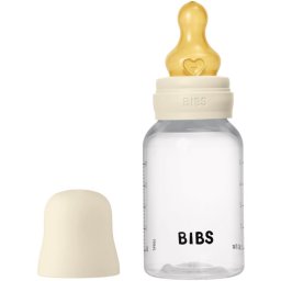 BIBS Anti-Colic Baby Bottle Latex anti-colic bottle with rubber teat Ivory 150 ml