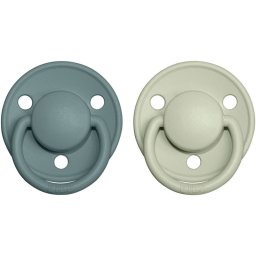 BIBS De Lux Natural Rubber Size 2: 6+ months dummy 2 pc