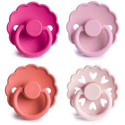 FRIGG 4 Pack Edition Size 2:6-18 months dummy Rosy Romance 4 pc