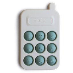 Mushie Pop-It Phone activity toy for children Cambridge Blue 10m+ 1 pc