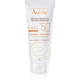 Avène Sun Mineral Lotion Protective Lotion Free of Chemical Filters and Fragrance SPF 50+ 100 ml