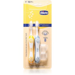 Chicco Toothbrush Set 6-36m Toothbrush For Children Indigo-Mustard