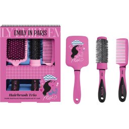 Emily In Paris Hairbrush Trio brush set for hair 3 pc