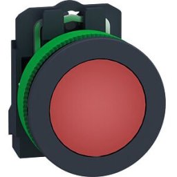 SCHNEIDER ELECTRIC XB5FVM4 - Indicator lights, complete, flush, plastic, red, 30mm, 230V, IP6